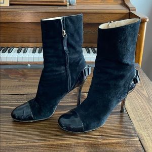 Kate Spade black suede boots